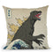 The Great Monster Off Kanagawa Throw Pillow By Image Conscious - by all about vibe