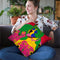 Courageous Clown Throw Pillow By Image Conscious - by all about vibe