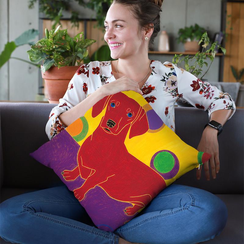 Foot Long Fun Iii Throw Pillow By Image Conscious - by all about vibe