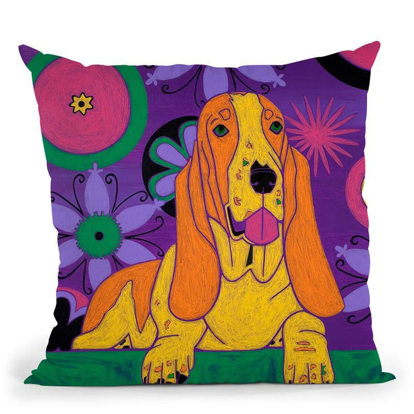 Hush Puppeh Throw Pillow By Image Conscious - by all about vibe