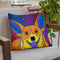 Joyful Corgi Throw Pillow By Image Conscious - by all about vibe