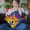 Joyful Corgi Throw Pillow By Image Conscious - by all about vibe