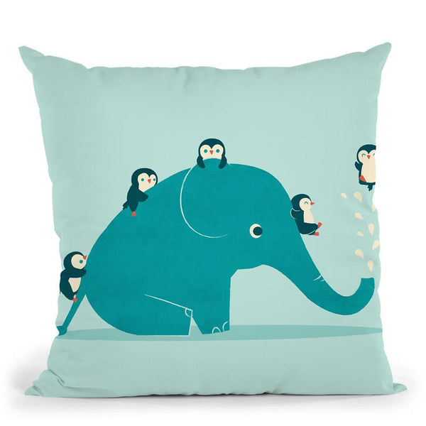 Waterslide Throw Pillow By Image Conscious - by all about vibe