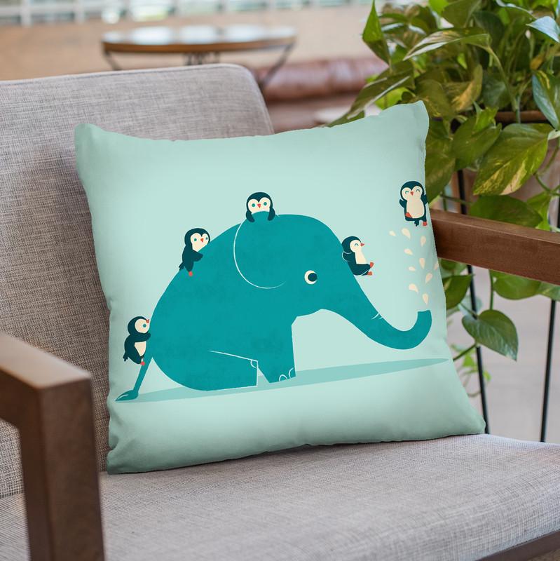Waterslide Throw Pillow By Image Conscious - by all about vibe