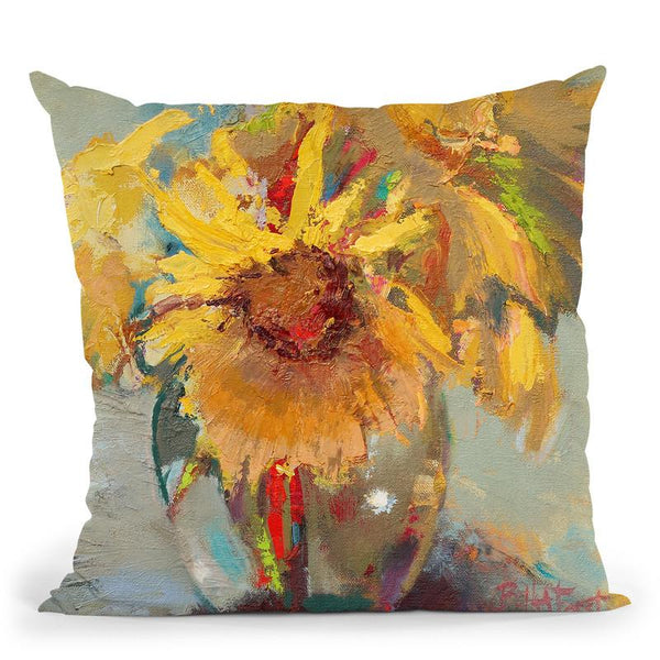 Water Globe Blossoms Throw Pillow By Image Conscious - by all about vibe