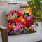 Big Red Poppies Throw Pillow By Image Conscious - by all about vibe