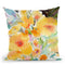 Yellow Bouquet Throw Pillow By Image Conscious - by all about vibe