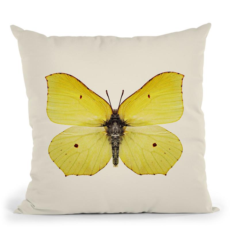 Gonepteryx Rhamni Throw Pillow By Image Conscious - by all about vibe