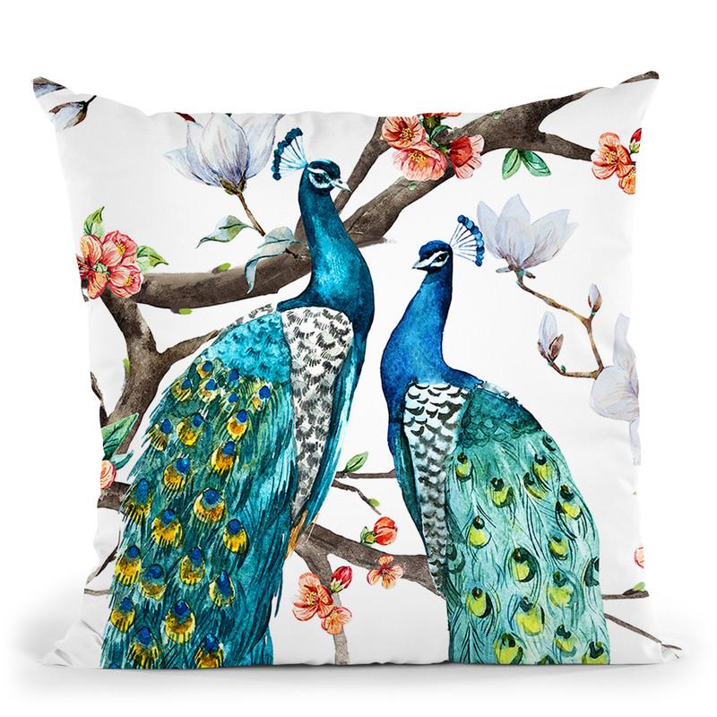 Paradis Birds I Throw Pillow By Image Conscious - by all about vibe