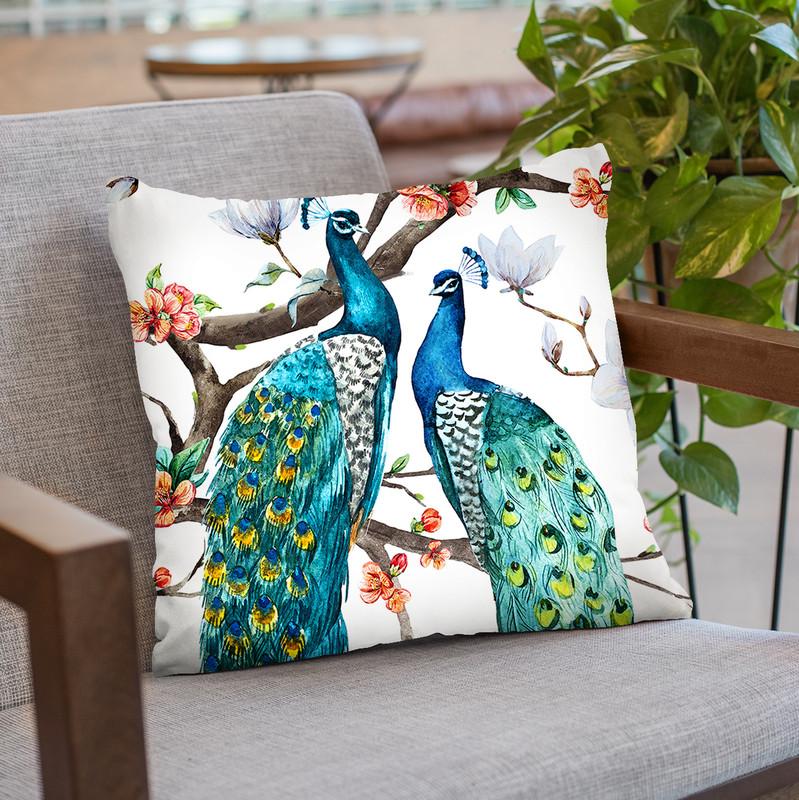 Paradis Birds I Throw Pillow By Image Conscious - by all about vibe