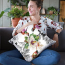 Colibris Throw Pillow By Image Conscious - by all about vibe