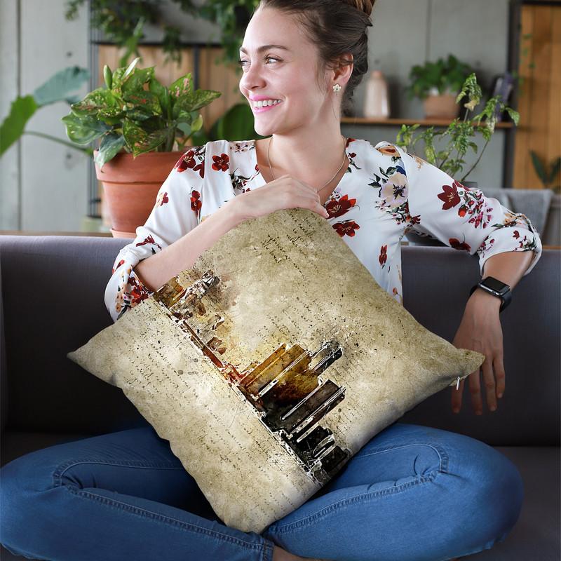 Detroit Throw Pillow By Image Conscious - by all about vibe