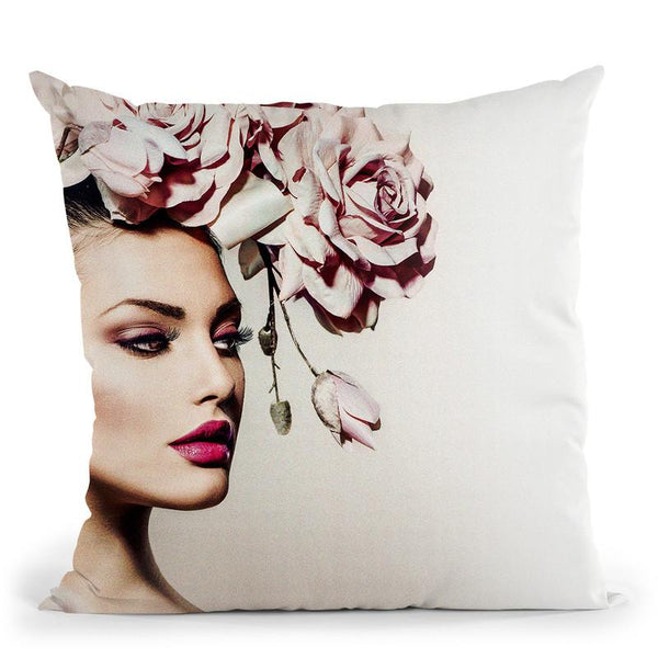 Rose Throw Pillow By Image Conscious - by all about vibe