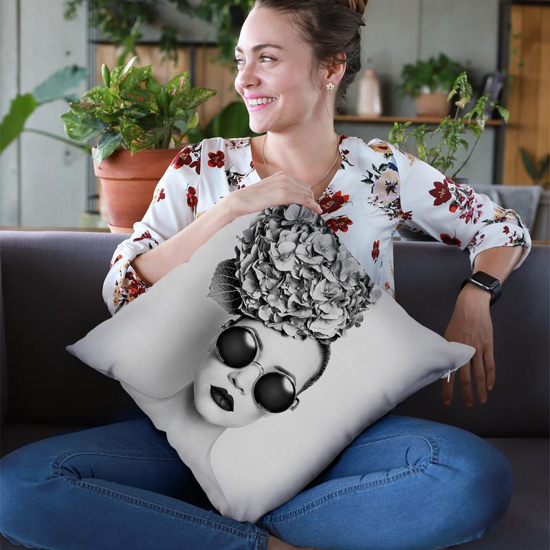 Petunia Throw Pillow By Image Conscious - by all about vibe