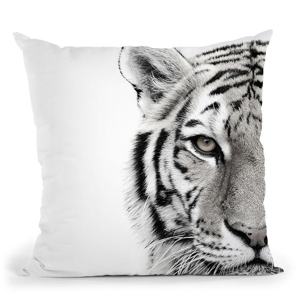 White Tiger Throw Pillow By Image Conscious - by all about vibe