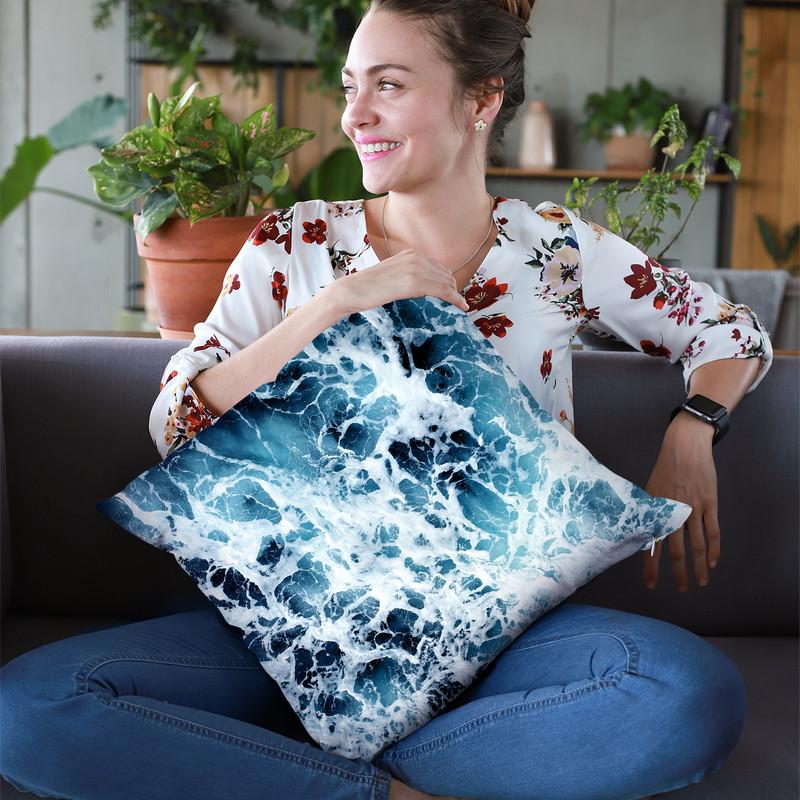 White River Throw Pillow By Image Conscious - by all about vibe