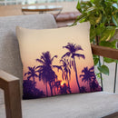 Palm Sky 1 Throw Pillow By Image Conscious - by all about vibe