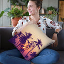 Palm Sky 1 Throw Pillow By Image Conscious - by all about vibe