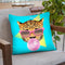 Bubble Gum Throw Pillow By Image Conscious - by all about vibe