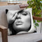 Diamond Lips Bw Throw Pillow By Image Conscious - by all about vibe