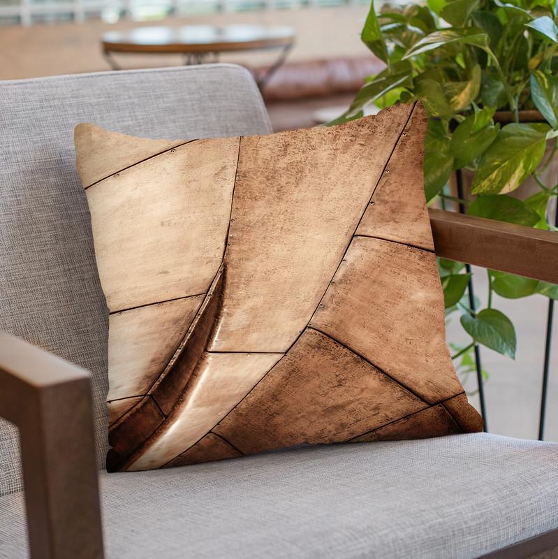 Metal Structure Throw Pillow By Image Conscious - by all about vibe