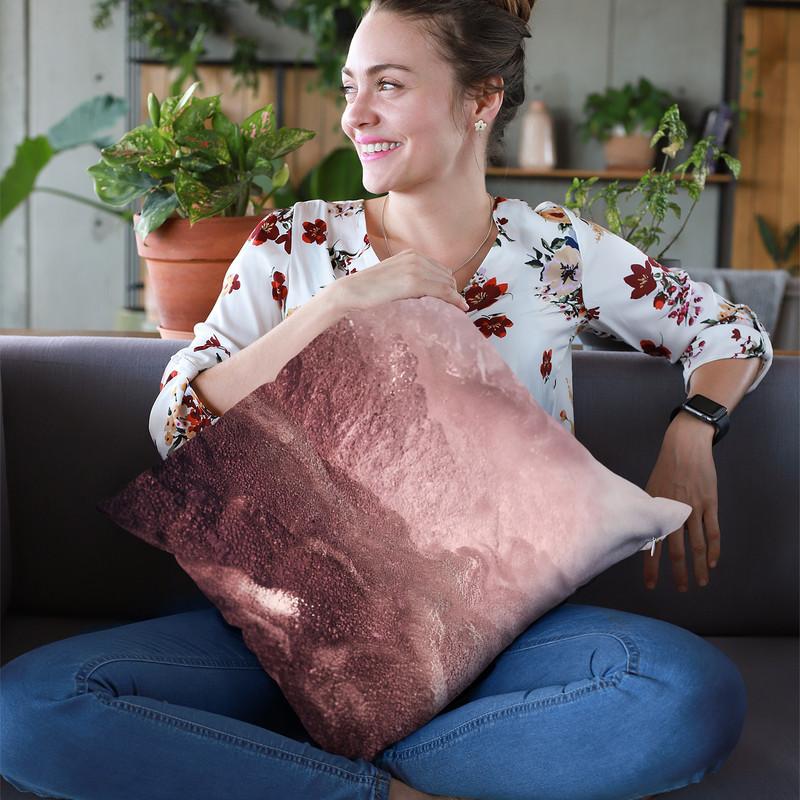 Pink Motion Throw Pillow By Image Conscious - by all about vibe