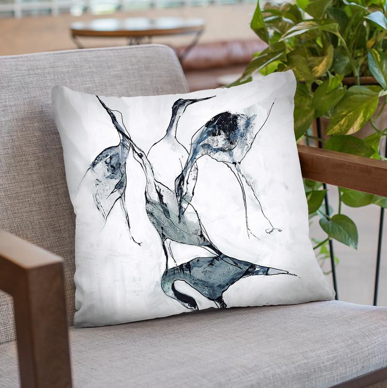 Crane 1 Throw Pillow By Image Conscious - by all about vibe