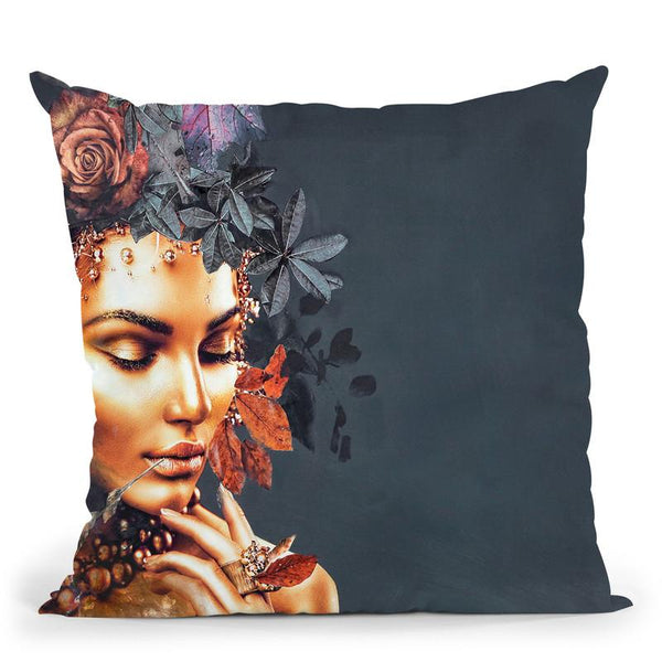 Gold Couture 1 Throw Pillow By Image Conscious - by all about vibe