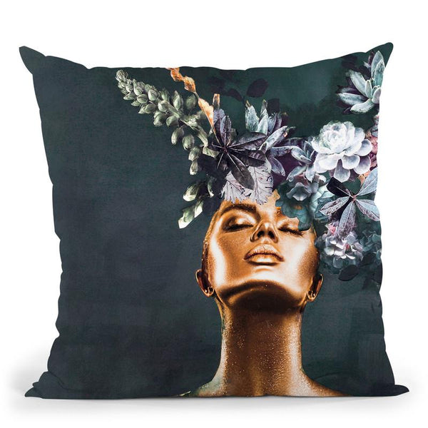 Gold Couture 2 Throw Pillow By Image Conscious - by all about vibe