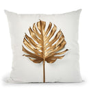 Monstrea Gold Leaf Throw Pillow By Image Conscious - by all about vibe