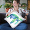 Green Sea Turtle Throw Pillow By Image Conscious - by all about vibe