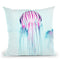 Jelly Fish Throw Pillow By Image Conscious - by all about vibe