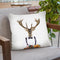 Deer Man Throw Pillow By Image Conscious - by all about vibe