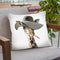 Giraffe Dressed In A Hat Throw Pillow By Image Conscious - by all about vibe