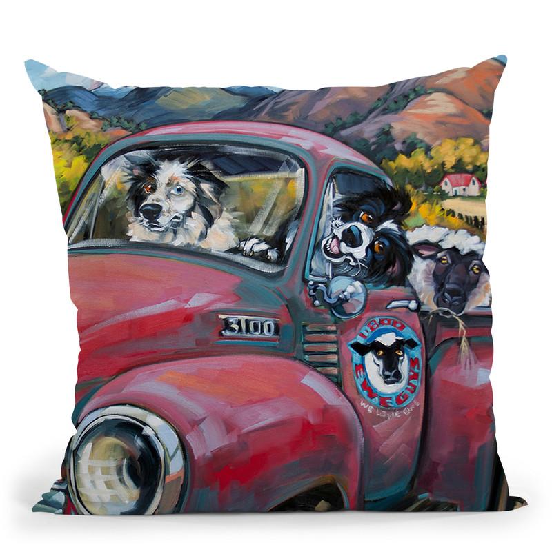 1-800 Ewe Guys Throw Pillow By Image Conscious - by all about vibe