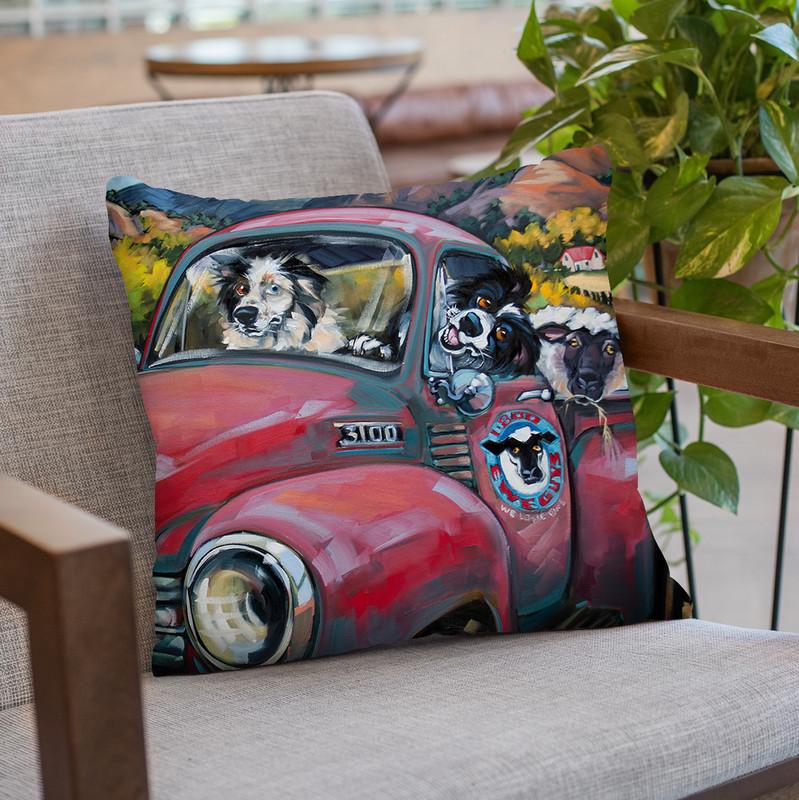 1-800 Ewe Guys Throw Pillow By Image Conscious - by all about vibe