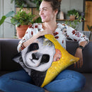 Of Fur And Friendship Throw Pillow By Image Conscious - by all about vibe