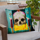 Calavera Throw Pillow By Image Conscious - by all about vibe