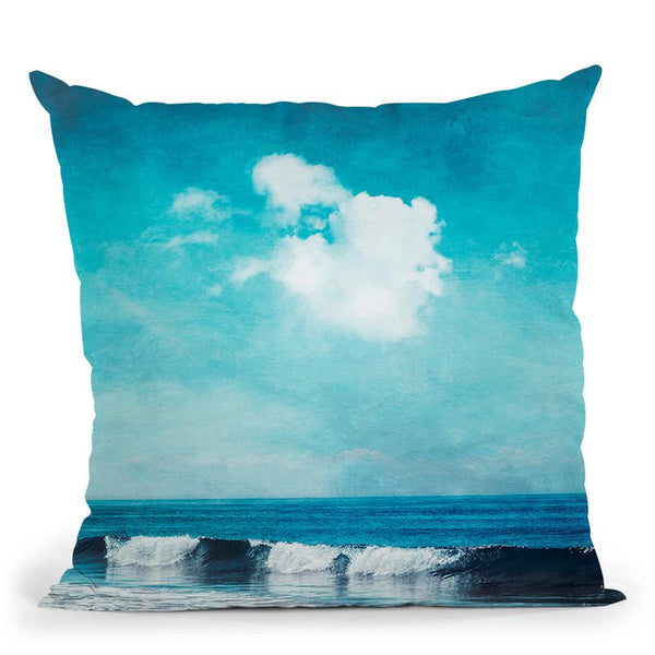 Sea Blues Throw Pillow By Image Conscious - by all about vibe