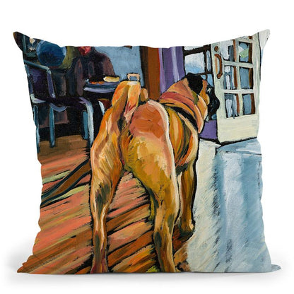 A PugÂês View Throw Pillow By Image Conscious - by all about vibe