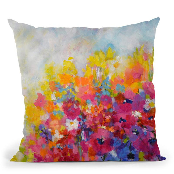 Irises Throw Pillow By Image Conscious - by all about vibe
