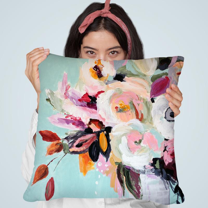 Fall Into Summer Throw Pillow By Image Conscious