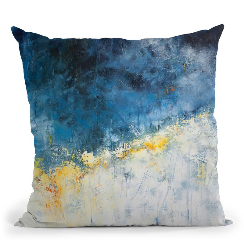 Yellow Bloom Throw Pillow By Image Conscious