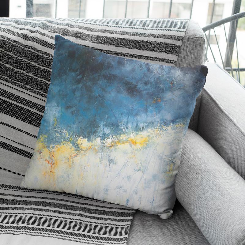 Yellow Bloom Throw Pillow By Image Conscious