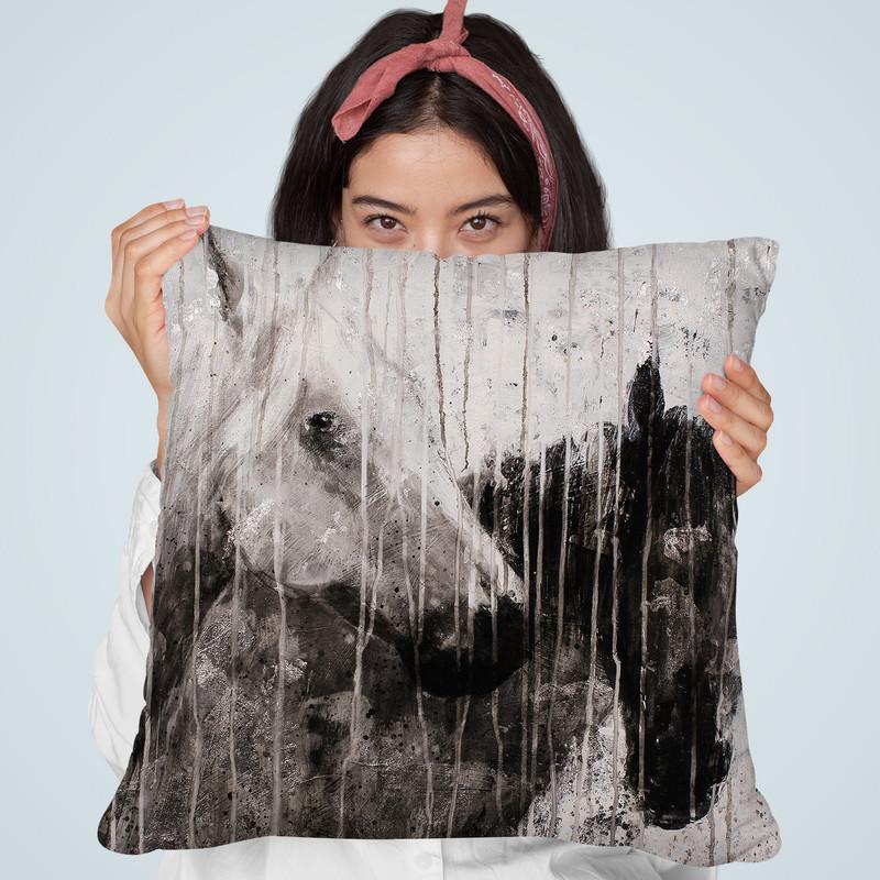 A Pair Throw Pillow By Image Conscious