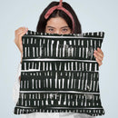 Black Collage Throw Pillow By Image Conscious