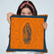 Orange And Blue Mary Throw Pillow By Image Conscious