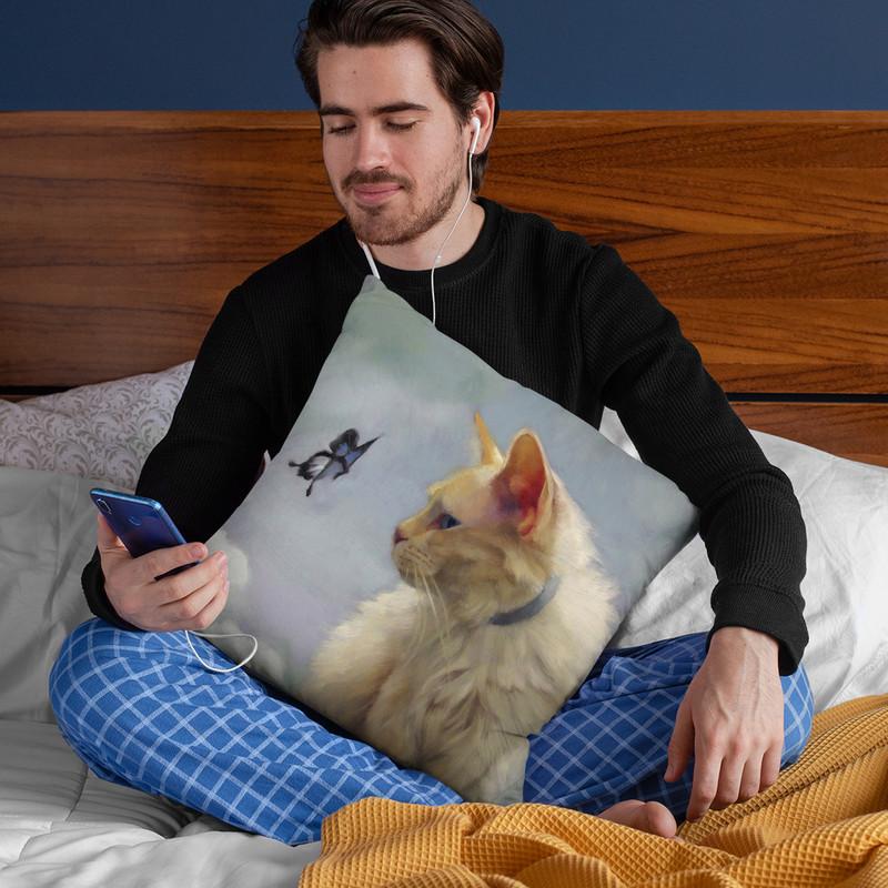 The Greeter Throw Pillow By Image Conscious - by all about vibe