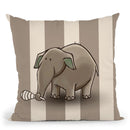 Elephant Throw Pillow By Image Conscious - by all about vibe