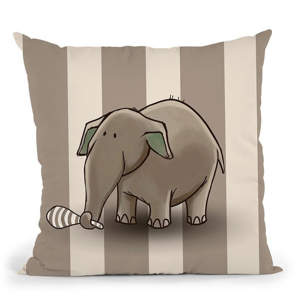 Elephant Throw Pillow By Image Conscious - by all about vibe